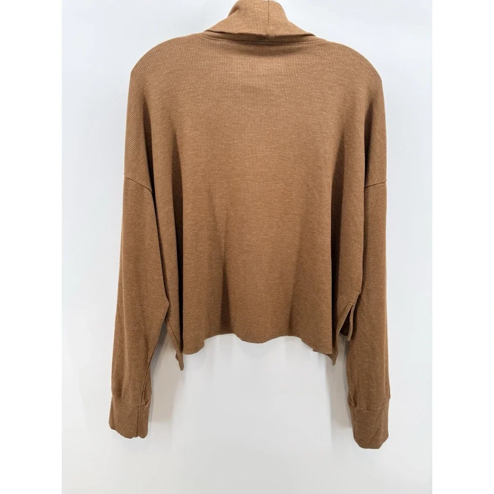 American Eagle Outfitters‎ Cropped Turtleneck Top Shirt Women's M Ribbed